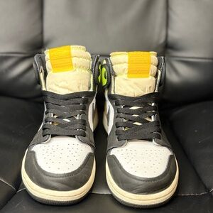 Jordan Black and White Sneakers with Yellow Accents